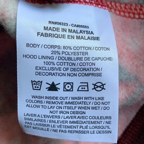 Nike Red Camouflage Hoodie Size Large New - Picture 9 of 9